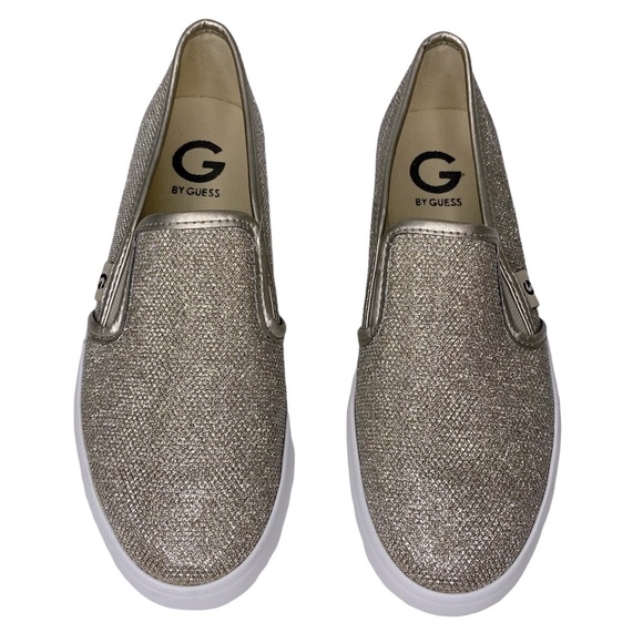 G by Guess Shoes - G By Guess Gold Metallic Slip-On Casual Glam Sneakers Loafers Size 8.5M GGMalden